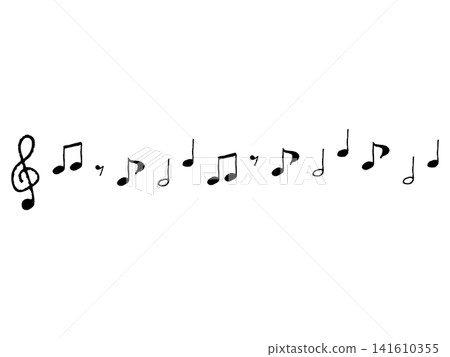 Musical note line art | Header, footer, and divider decorative border for music schools and wind ensembles (no outline, solid color, vector) Musical note line art | Header, footer, and divider decorative border for music schools and wind ensembles (no outline, solid color, vector) 141610355