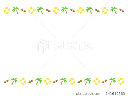 Palm trees and summer sunglasses frames Palm trees and summer sunglasses frames 141610563