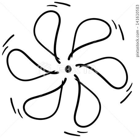 This is a hand drawing of an electric fan. This is a hand drawing of an electric fan. 141610583