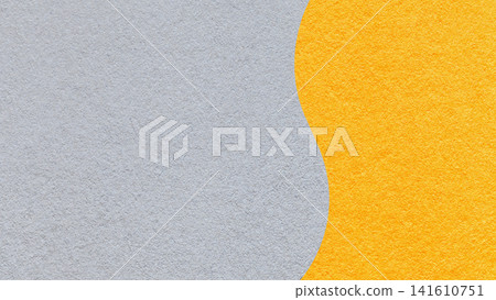 Light gray paper texture background with yellow vertical curved wavy split and. copy space for banner, presentation Light gray paper texture background with yellow vertical curved wavy split and. copy space for banner, presentation 141610751