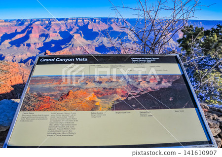 On a clear winter morning, from Mather Point in Grand Canyon National Park, the canyon is bathed in the morning sun, creating a breathtaking, three-dimensional view. On a clear winter morning, from Mather Point in Grand Canyon National Park, the canyon is bathed in the morning sun, creating a breathtaking, three-dimensional view. 141610907