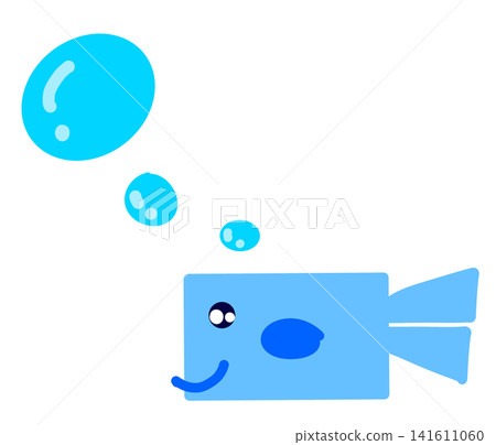 Illustration of fish and water drops Illustration of fish and water drops 141611060