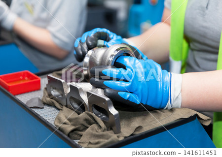 Production of vehicle part in the automotive industry Production of vehicle part in the automotive industry 141611451