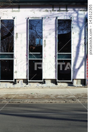 Thermal insulation of walls with expanded polystyrene. Thermal insulation of walls with expanded polystyrene. 141612305