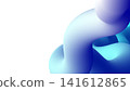 Abstract blue and violet fluid wave creating a dynamic smooth background 141612865