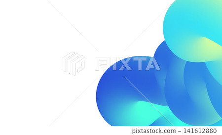 Abstract blue and teal fluid shapes creating a modern gradient design Abstract blue and teal fluid shapes creating a modern gradient design 141612880