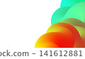 Abstract colorful fluid wave texture creating a vibrant digital art background 141612881