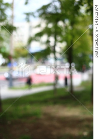 Blurred image of the urban landscape. Blurred image of the urban landscape. 141612974