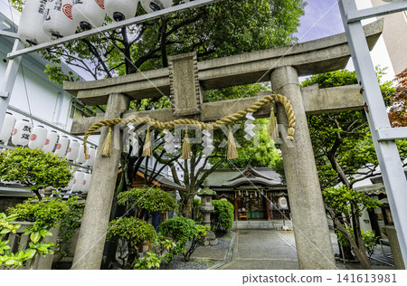大阪, 板橋堀, 武原神社, 鳥居門, 大阪府大阪市 大阪, 板橋堀, 武原神社, 鳥居門, 大阪府大阪市 141613981