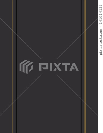 Dark asphalt grey vertical banner layout template with subtle thin gold side accent lines for modern premium corporate presentation cover design Dark asphalt grey vertical banner layout template with subtle thin gold side accent lines for modern premium corporate presentation cover design 141614132