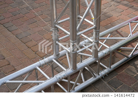 Aluminum Truss Structure Connection for Event Stage Construction and Exhibition Rigging Framework System Aluminum Truss Structure Connection for Event Stage Construction and Exhibition Rigging Framework System 141614472