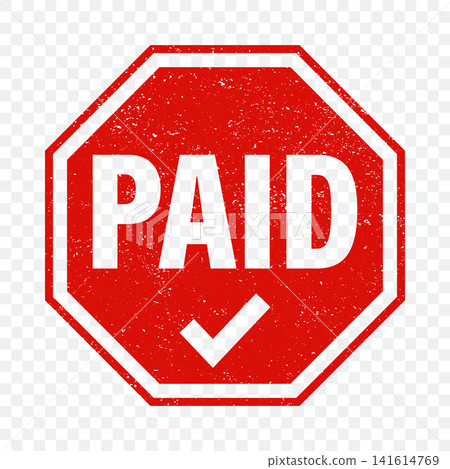 Paid Stamp, Vector Illustration. Paid Seal, Vector Red Payment Stamp for Invoice, Receipt, Billing, Accounting, Finance, Business Document Design Paid Stamp, Vector Illustration. Paid Seal, Vector Red Payment Stamp for Invoice, Receipt, Billing, Accounting, Finance, Business Document Design 141614769