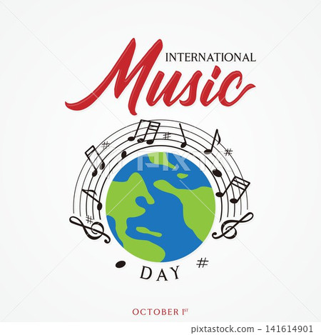 Colorful International Music Day for music event background Colorful International Music Day for music event background 141614901
