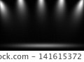 Professional spotlight stage background with multiple overhead lighting beams Professional spotlight stage background with multiple overhead lighting beams 141615372