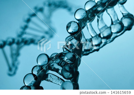 Dna double helix structure representing science and genetics Dna double helix structure representing science and genetics 141615659