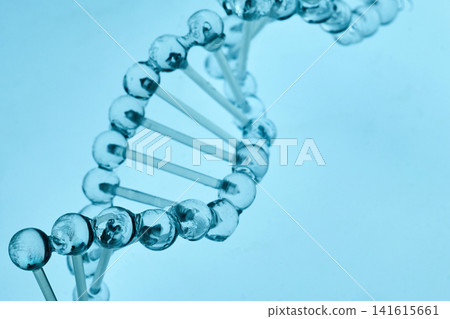 Dna double helix structure representing genetic science research Dna double helix structure representing genetic science research 141615661