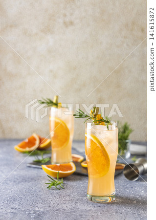 Paloma cocktail tequila fresh grapefruit juice combined and rosemary. Festive drink is ideal for brunch, parties and holidays. Paloma cocktail tequila fresh grapefruit juice combined and rosemary. Festive drink is ideal for brunch, parties and holidays. 141615872