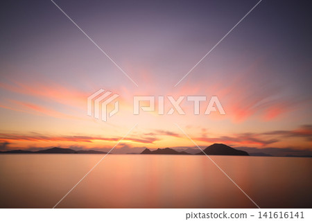 sunset on the beach. Seaside town of Turgutreis and spectacular sunsets. Selective Focus. Long Exposure shoot. tranquility scene. sunset on the beach. Seaside town of Turgutreis and spectacular sunsets. Selective Focus. Long Exposure shoot. tranquility scene. 141616141