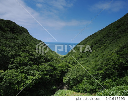 津輕半島、龍伯線、日本海 141617693