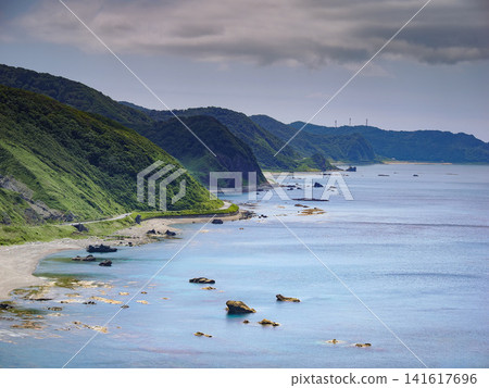 津輕半島、龍伯線、日本海 141617696