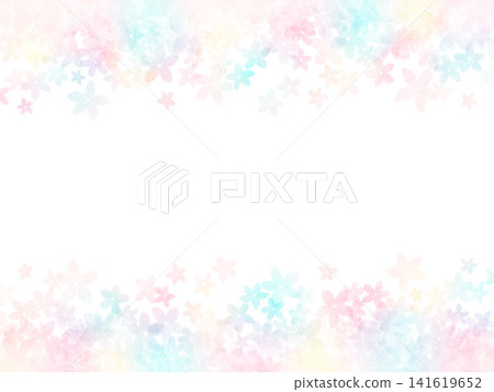 色彩繽紛的花卉背景 141619652