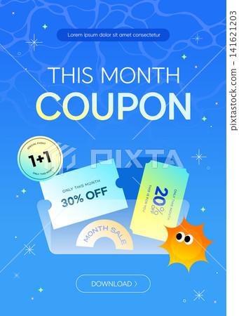 Summer Discount Coupon Pack and Special Sale Banner Template 141621203