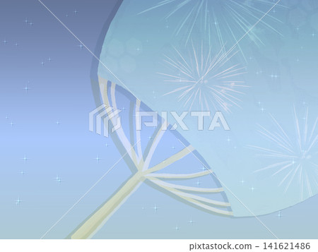 Background material for a fan with fireworks depicted on it. Background material for a fan with fireworks depicted on it. 141621486
