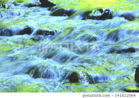 A stream in the fresh greenery (Yufugawa Valley, Yufu City) A stream in the fresh greenery (Yufugawa Valley, Yufu City) 141622064