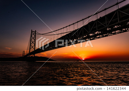 晚景 橋 橋樑 141622344