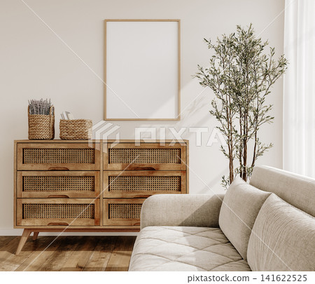 mock up poster in living room interior 141622525