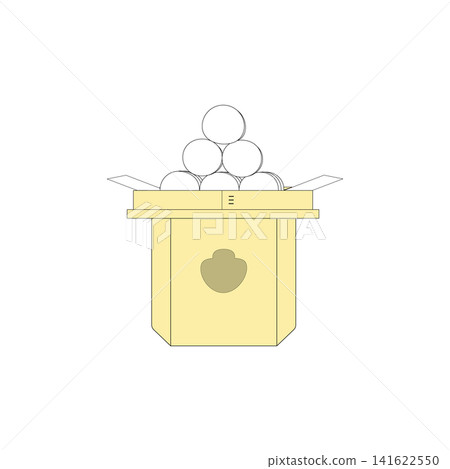 An illustration of moon-viewing dumplings (with a ceremonial stand). An illustration of moon-viewing dumplings (with a ceremonial stand). 141622550