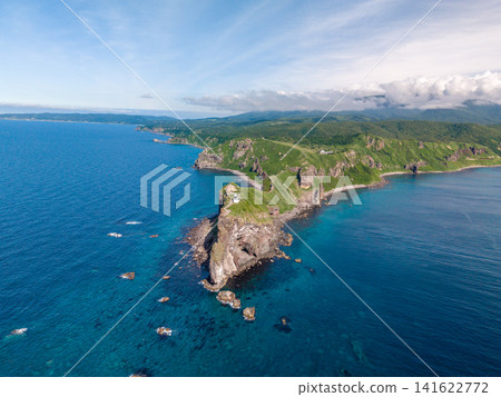 北海道,神威岬,寶島,夏天,海 北海道,神威岬,寶島,夏天,海 141622772