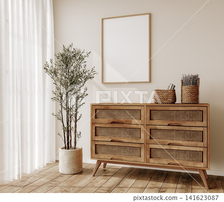 empty room with sofa and wooden table in empty room with sofa and wooden table in 141623087
