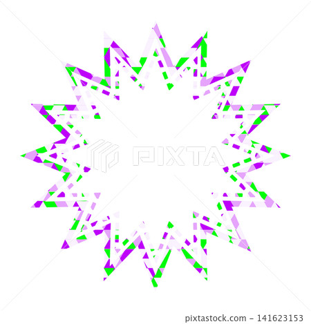 Stained glass style speech bubble, triangular pattern, jagged shape Stained glass style speech bubble, triangular pattern, jagged shape 141623153