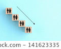 A block featuring pictograms of a man and a woman with downward-sloping shoulders—an image of population decline. 141623335
