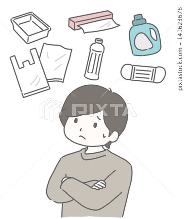 男人們正為物價上漲和生活必需品短缺而苦惱。 男人們正為物價上漲和生活必需品短缺而苦惱。 141623678