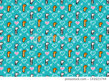 Pixel Garden Eel Love Dot Green Pixel Garden Eel Love Dot Green 141623744