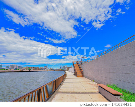 Nakagawa Promenade and the Summer Sky Nakagawa Promenade and the Summer Sky 141624421