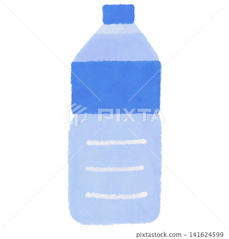 Illustration of a plastic bottle of drinking water Illustration of a plastic bottle of drinking water 141624599