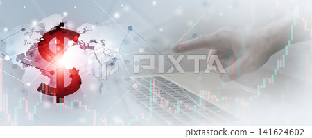 dollar business bright banner dollar business bright banner 141624602