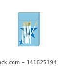 Illustration of a chocolate stick (white chocolate) 141625194