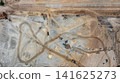 Aerial view motor grader civil at construction site, Motor grader work on construction site, Road grader on road construction site machine work on the construction of new road. 141625273