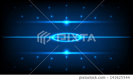 Futuristic technology background featuring glowing grid lines, light effects and sci fi composition Futuristic technology background featuring glowing grid lines, light effects and sci fi composition 141625544