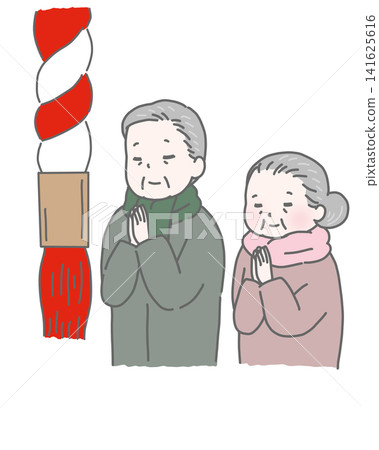 老年夫婦要崇拜 老年夫婦要崇拜 141625616