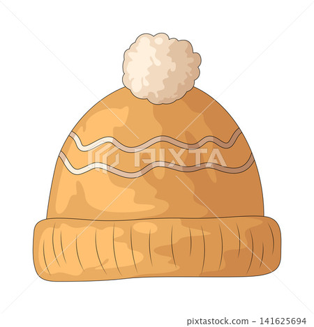 Illustration of Winter Hat Illustration of Winter Hat 141625694