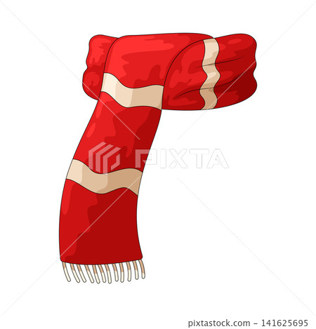 Illustration of Scarf Illustration of Scarf 141625695