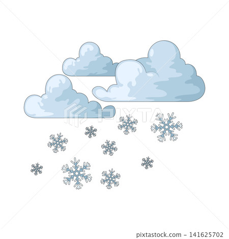 Illustration of Snowing Illustration of Snowing 141625702