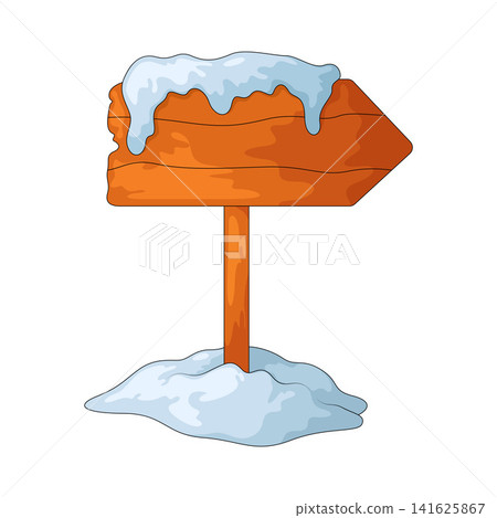 Illustration of North Pole Sign Illustration of North Pole Sign 141625867