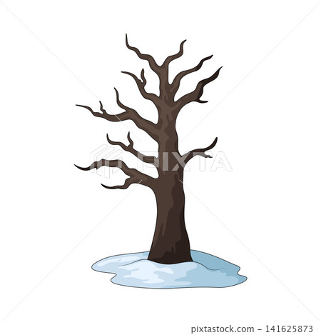 Illustration of Winter Bare Tree Illustration of Winter Bare Tree 141625873