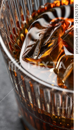 Vertical whiskey ice luxury drink  bar 141626370